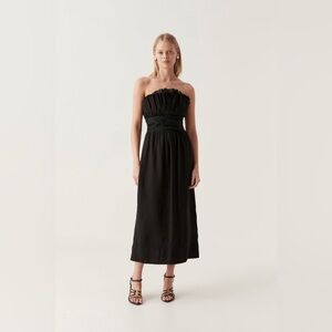 AJE Whisper Knot Waist Midi Dress, Size 4, $625